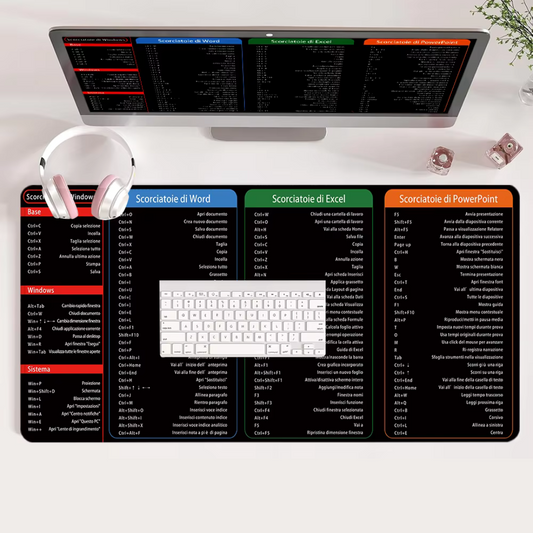 Tappetino per Mouse con Scorciatoie
